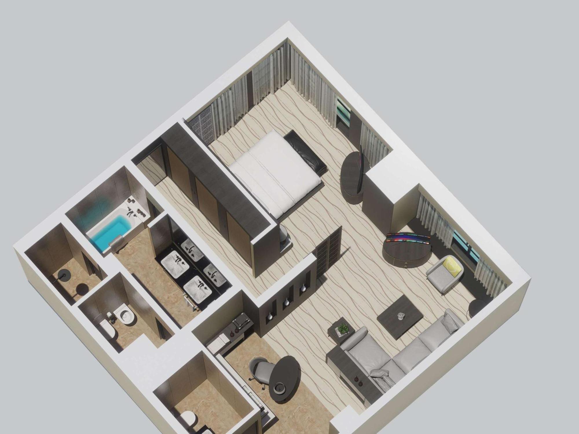 Sofitel Abu Dhabi Corniche Exterior foto 3D floor plan